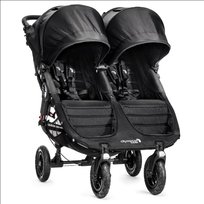 Baby Jogger, City Mini Double GT, Wózek bliźniaczy, Black/Black