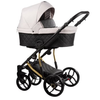 Baby Merc, wózek wielofunkcyjny Piuma-Limited Edition 3w1 Czarno/Beżowy - Baby Merc