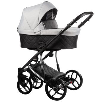 Baby Merc, wózek wielofunkcyjny Piuma-Limited Edition 3w1 Czarno/Szary - Baby Merc