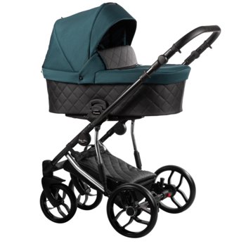 Baby Merc, wózek wielofunkcyjny Piuma-Limited Edition 3w1 Czarno/Zielony - Baby Merc