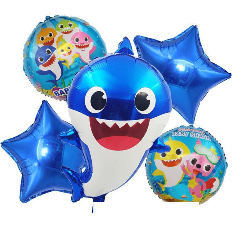 Baby shark, zestaw niebieski, Tata Rekin 5 el. - Inna marka | Przyjęcia ...