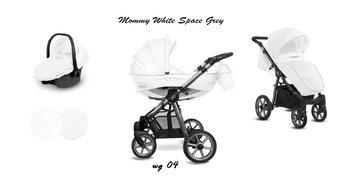 BabyActive, Mommy Glossy, Wózek wielofunkcyjny, White Space/Grey, 3w1 - BabyActive