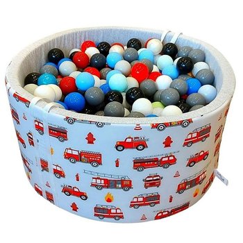 BabyBall, suchy basen z kulkami 350 szt - Wozy Strażackie - BabyBall