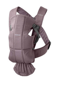 BABYBJORN MINI Cotton – nosidełko, Ciemnopurpurowy one size