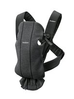 BabyBjorn, Mini, Nosidełko, 3D Jersey, Szare/Czarne
