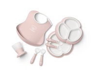 BABYBJORN - Zestaw obiadowy Dinnerware, 8 szt. - Powder Pink one size