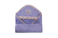 BabyMatex, Bamboo, Kąpielowe okrycie, niemowlęce, 100x100 cm, Niebieskie