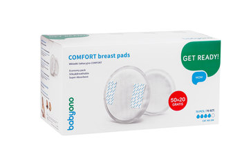 BabyOno, Comfort, Wkładki laktacyjne, 50 + gratis 20 szt. - BabyOno