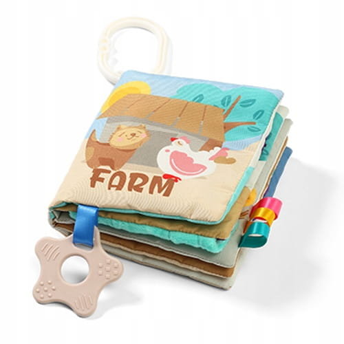 Zdjęcia - Zabawki interaktywne BabyOno Książeczka Sensoryczna FARM 1512 