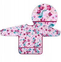 Babyono Śliniak Z Długim Rękawem Floral 1477/01