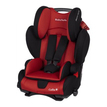 BabySafe, Collie, Fotelik samochodowy, 9-36 kg, Red Black - BabySafe