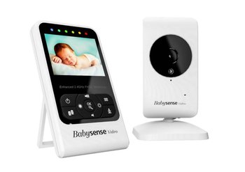 Babysense V24R, Niania elektroniczna z monitorem 2,4" i kamerką z nocnym światełkiem - BabySense