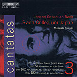 Bach: Cantatas. Volume 3: Bwv 12; 54; 162; 182  - Kurisu Masaaki