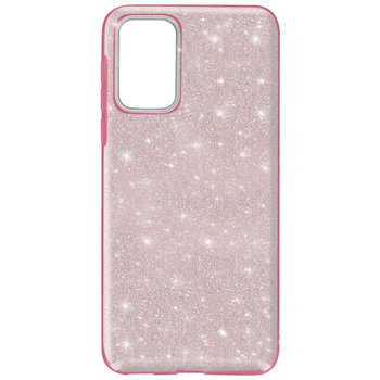 Back Cover Samsung Galaxy A72 Glitter Zdejmowany Sztywny Silikon różowy - Avizar