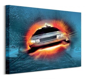 Back to the Future Delorean - obraz na płótnie - Pyramid Posters