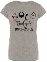 Bad Girls T-shirt Modny Hallowen Nadruk Rozm.S