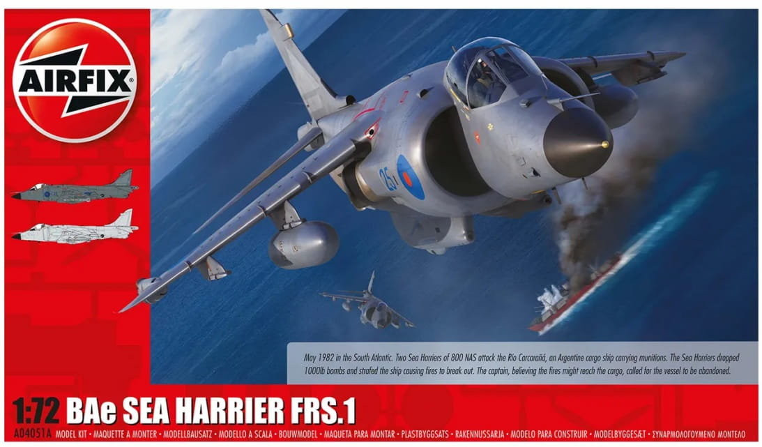 Фото - Збірна модель AIRFIX BAe Sea Harrier FRS.1 1:72  A04051A 