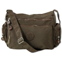 Bag Street Brązowa Nylonowa Sportowa Damska Torba Otj200N Bag Street
