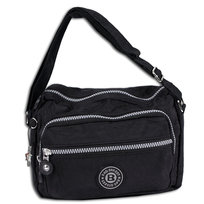 Bag Street lekka nylonowa torba damska torebka na ramię czarna OTJ227S Bag Street