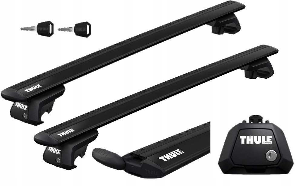 Baga nik dachowy Thule Evo 7104 stopy belki czarne Thule 135cm