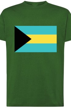 Bahamy Męski Modny T-Shirt Nadruk Flaga Rozm.L - Inna marka