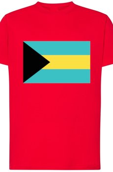 Bahamy Męski Modny T-Shirt Nadruk Flaga Rozm.S - Inna marka