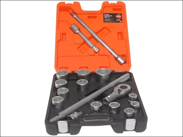 BAHCO Nasadki 3/4” +akcesoria zestaw SLX 17