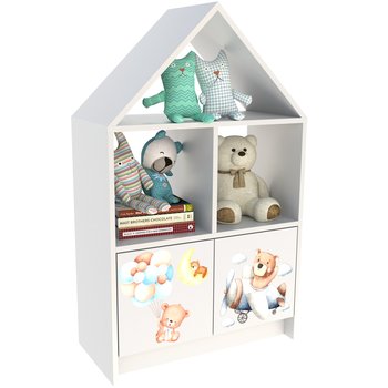 Bajkowy Regał Domek Dziecięcy na książki zabawki Kidstory WZORY - Pemo