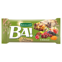 Bakalland, baton zbożowy 5 bakalii BA!, 40g Bakalland