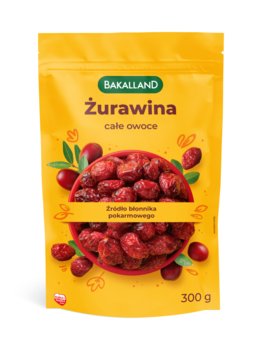 BAKALLAND ŻURAWINA CAŁE OWOCE, 300G - Bakalland