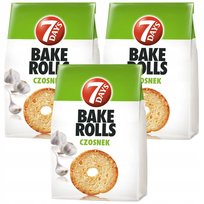 Bake Rolls Chrupiące pieczywo o smaku czosnku 150 g x 3 sztuk Inna marka