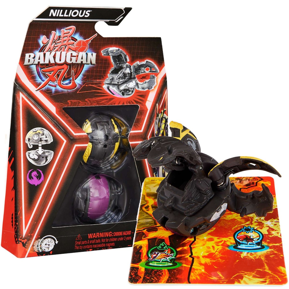 Bakugan Nillious Czarna Figurka Bitewna Transformuj Ca Karty Spin Master Sklep Empik Com