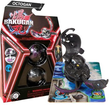 Bakugan Octogan Czarna figurka bitewna transformująca + karty - Spin Master