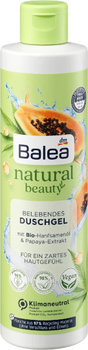 Balea, Natural, żel pod prysznic z olejem z nasion konopi i ekstraktem z papai, 250 ml - Balea