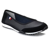 Baleriny baletki damskie skórzane czarne lekkie Filippo DP142-37 FILIPPO