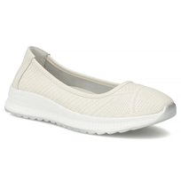 Baleriny damskie beżowe Filippo DP7621/26 buty skórzane na platformie-41 FILIPPO