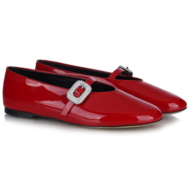 Baleriny damskie Bombonella 3T 6083-08 RED PATENT LEATHER R.38 ...