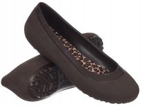 BALERINY DAMSKIE - CROCS - MAMMOTH LEOPARD LINED FLAT W 16203-2L3 brązowe Crocs