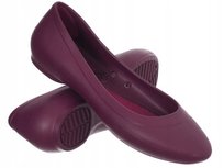 BALERINY DAMSKIE - CROCS - OLIVIA II LINED FLAT 203404-504 ŚLIWKOWE Crocs