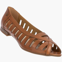 Baleriny Damskie Skórzane Buty Ażurowe Półbuty Rude Maciejka P7540-29/00-1 38 MACIEJKA