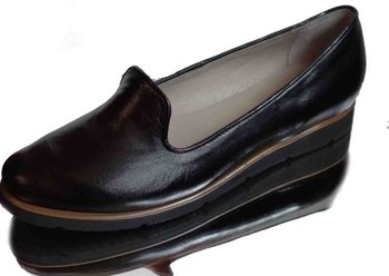 baletka czarna tegość H na szeroką stopę 40 - Polskie buty