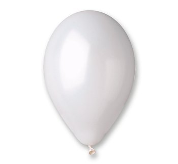 Balon, 10", biały", 100 sztuk - GoDan