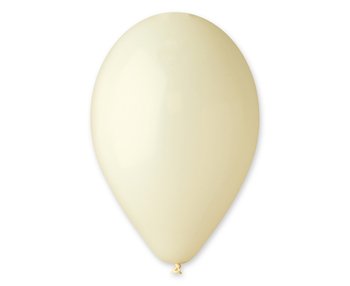 Balon, 10", kremowy, 100 sztuk - Gemar