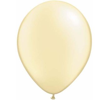 Balon, 11", kremowy, 25 sztuk - Qualatex