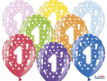 Balon, 1st Birthday, 30 cm, 6 sztuk - PartyDeco