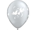 Balon, 2 Gołąbki, 11", transparent, 25 sztuk