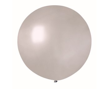 Balon, 65 cm, srebrny, kula - Gemar