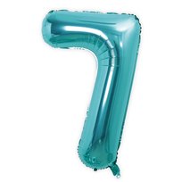 Balon Cyfra 80cm turkus TIFFANY - 7