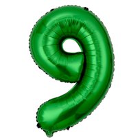 Balon Cyfra Zielony 100 cm - 9