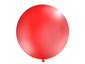 Balon, czerwony, 1 m - PartyDeco